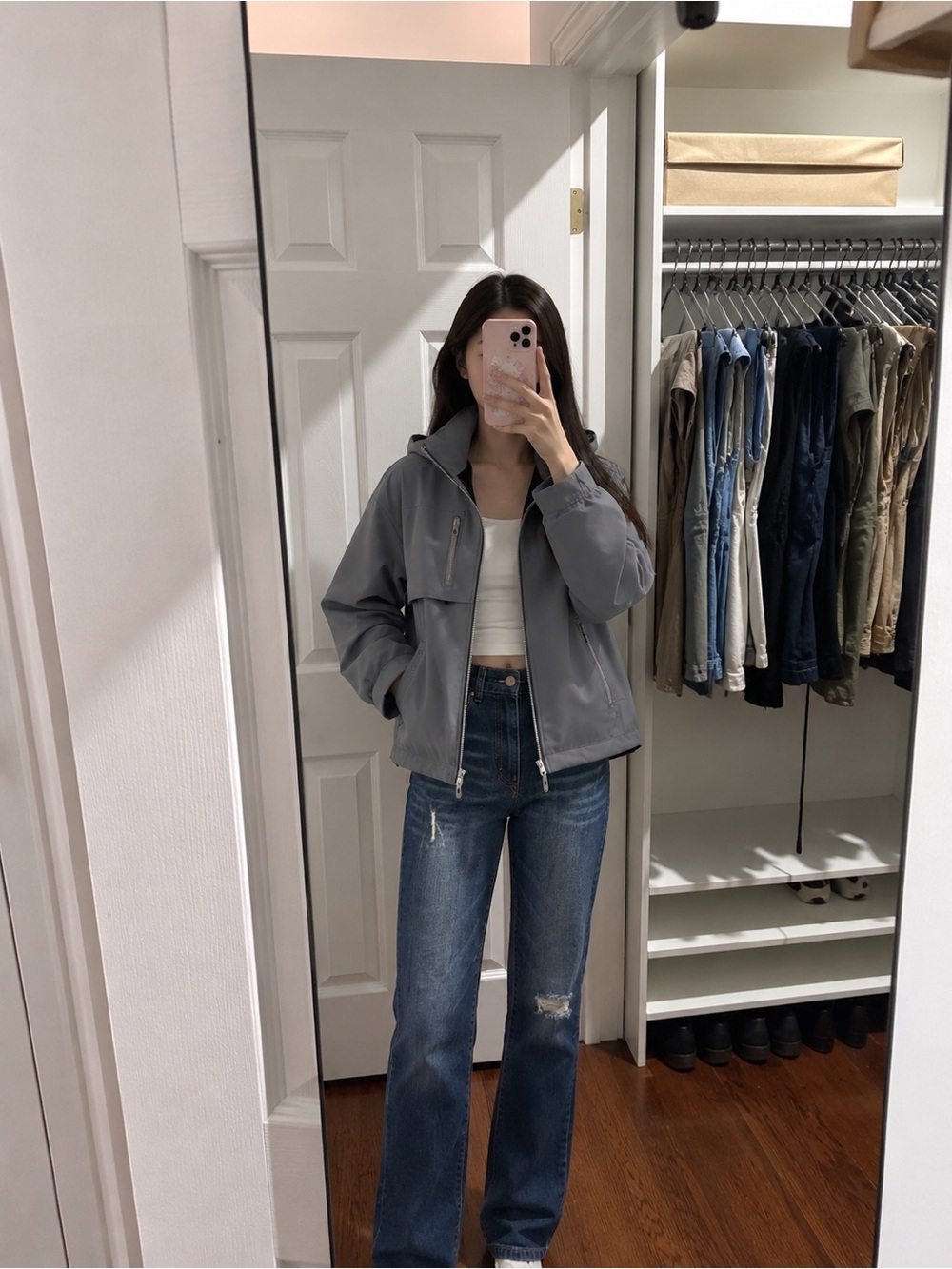 Straight-Leg Mid Blue Jeans — Classic Everyday Fit